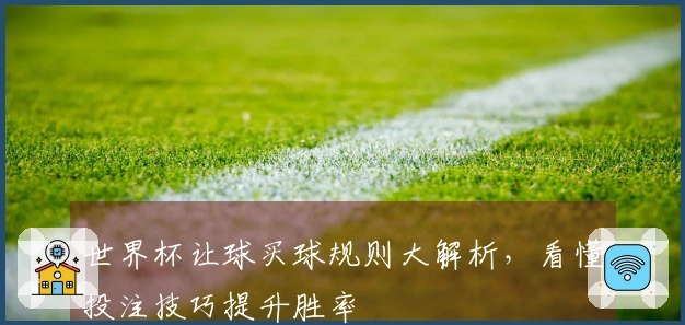 世界杯让球买球规则大解析，看懂投注技巧提升胜率